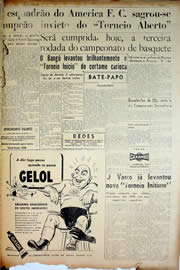 Página do jornal Unitário de agosto de 1950