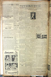 Página do jornal Unitário de agosto de 1950
