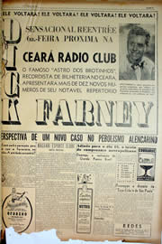 Página do jornal Unitário de agosto de 1950