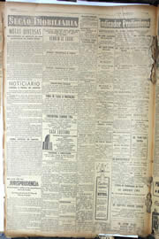 Página do jornal Unitário de agosto de 1950