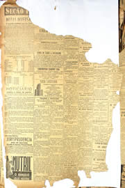 Página do jornal Unitário de agosto de 1950