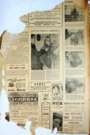Página do jornal Unitário de agosto de 1950