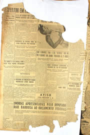Página do jornal Unitário de agosto de 1950