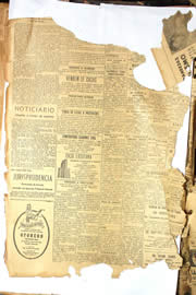 Página do jornal Unitário de agosto de 1950