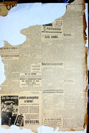 Página do jornal Unitário de agosto de 1950