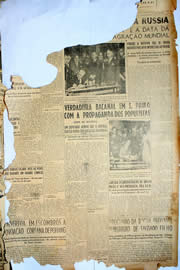 Página do jornal Unitário de agosto de 1950
