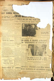 Página do jornal Unitário de agosto de 1950
