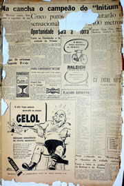Página do jornal Unitário de agosto de 1950