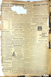 Página do jornal Unitário de agosto de 1950