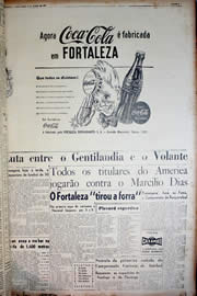 Página do jornal Unitário de agosto de 1950