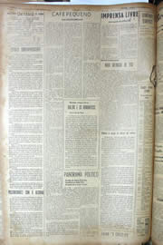 Página do jornal Unitário de agosto de 1950