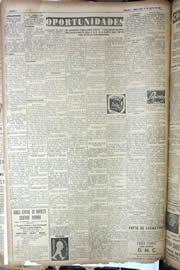 Página do jornal Unitário de agosto de 1950