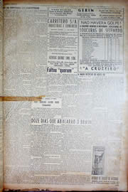 Página do jornal Unitário de agosto de 1950