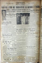Página do jornal Unitário de agosto de 1950
