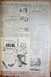 Página do jornal Unitário de agosto de 1950