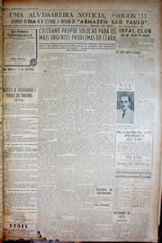 Página do jornal Unitário de agosto de 1950