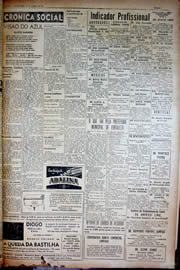 Página do jornal Unitário de agosto de 1950
