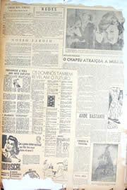 Página do jornal Unitário de setembro de 1950