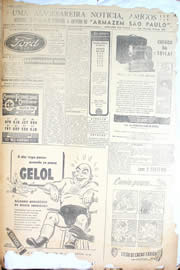 Página do jornal Unitário de setembro de 1950