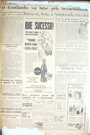 Página do jornal Unitário de setembro de 1950