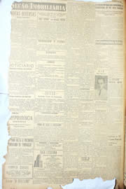 Página do jornal Unitário de setembro de 1950