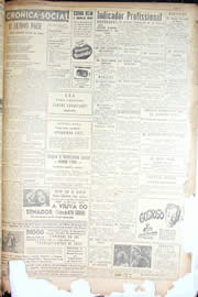 Página do jornal Unitário de setembro de 1950