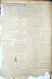 Página do jornal Unitário de setembro de 1950