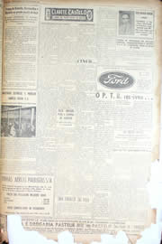 Página do jornal Unitário de setembro de 1950