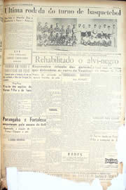 Página do jornal Unitário de setembro de 1950