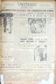 Página do jornal Unitário de setembro de 1950