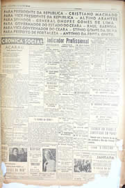Página do jornal Unitário de setembro de 1950