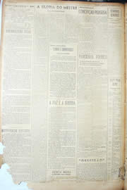 Página do jornal Unitário de setembro de 1950