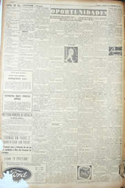 Página do jornal Unitário de setembro de 1950