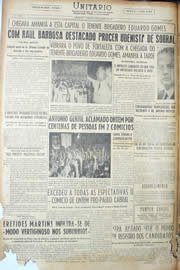 Página do jornal Unitário de setembro de 1950