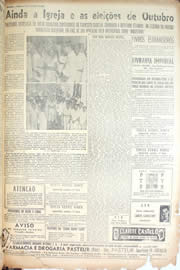 Página do jornal Unitário de setembro de 1950