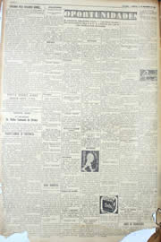 Página do jornal Unitário de setembro de 1950
