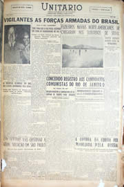 Página do jornal Unitário de setembro de 1950
