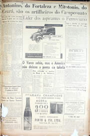 Página do jornal Unitário de setembro de 1950