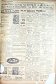 Página do jornal Unitário de setembro de 1950