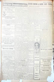 Página do jornal Unitário de setembro de 1950