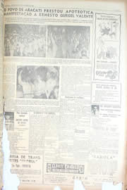 Página do jornal Unitário de setembro de 1950