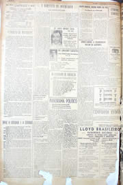 Página do jornal Unitário de setembro de 1950