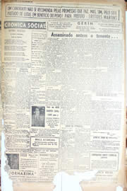 Página do jornal Unitário de setembro de 1950
