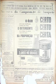 Página do jornal Unitário de setembro de 1950