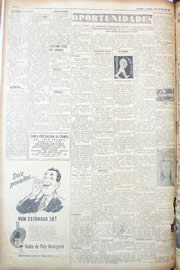 Página do jornal Unitário de outubro de 1950