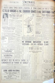 Página do jornal Unitário de outubro de 1950