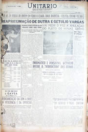 Página do jornal Unitário de outubro de 1950