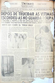 Página do jornal Unitário de outubro de 1950