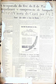 Página do jornal Unitário de outubro de 1950