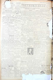 Página do jornal Unitário de outubro de 1950